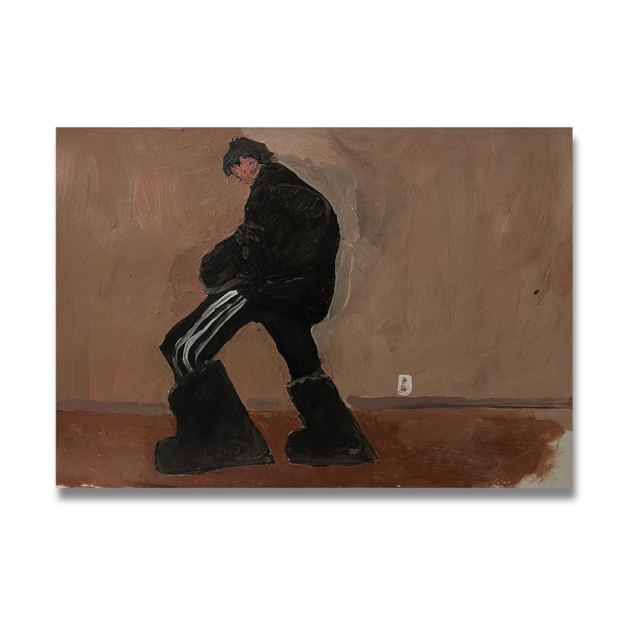 JAK - GETTING DRESSED 2 (Army Barracks/Adidas/Baffin) - Original Artwork
