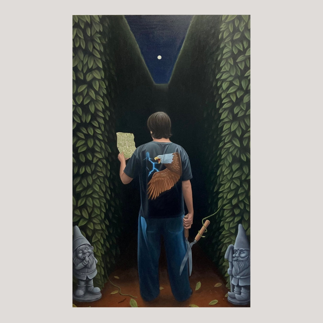 Kevin Judge - Hedge Maze Trimmer - Original Artwork