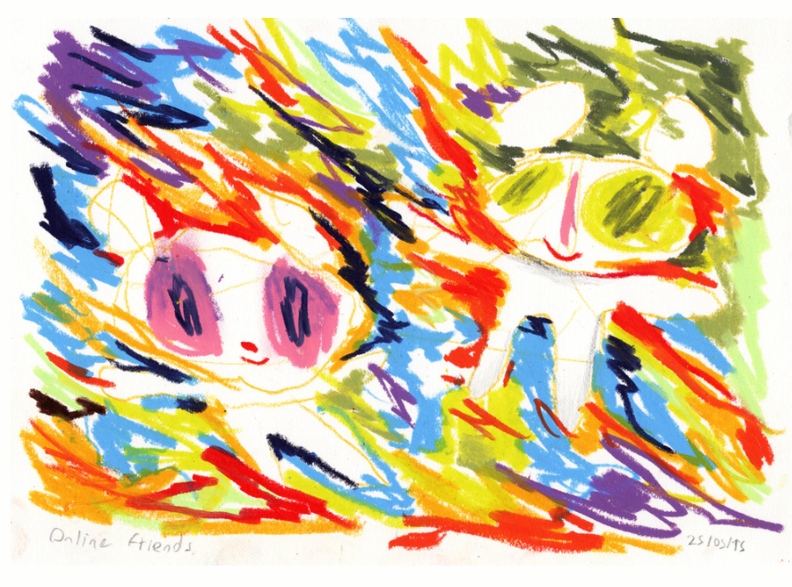 ‘Online Friends’ (2025) - Paper Work by Mila Useche