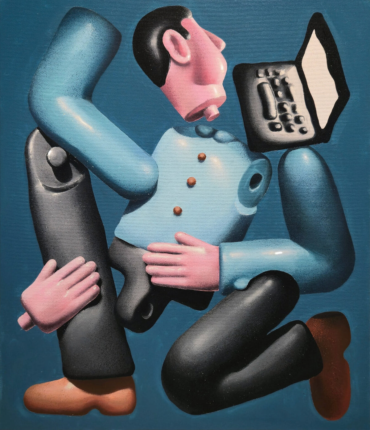 Martynas Auž - Humans and Toys - Original Artwork