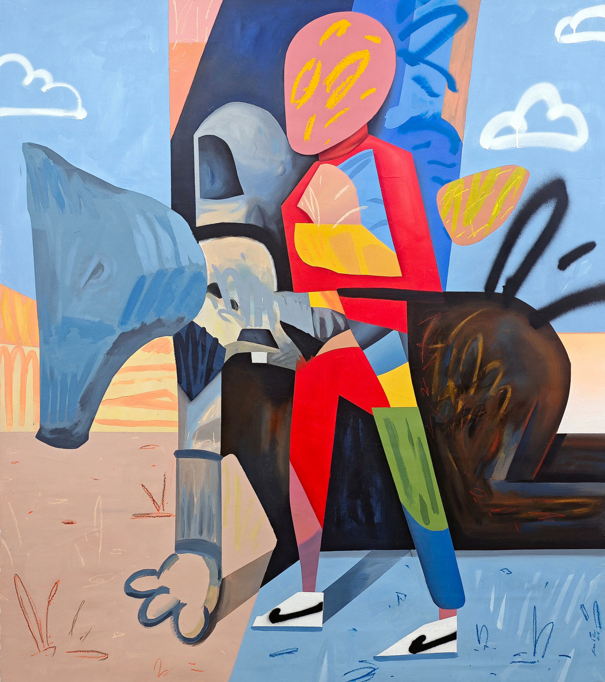Enric Oliver - Blue Horse - Original Artwork