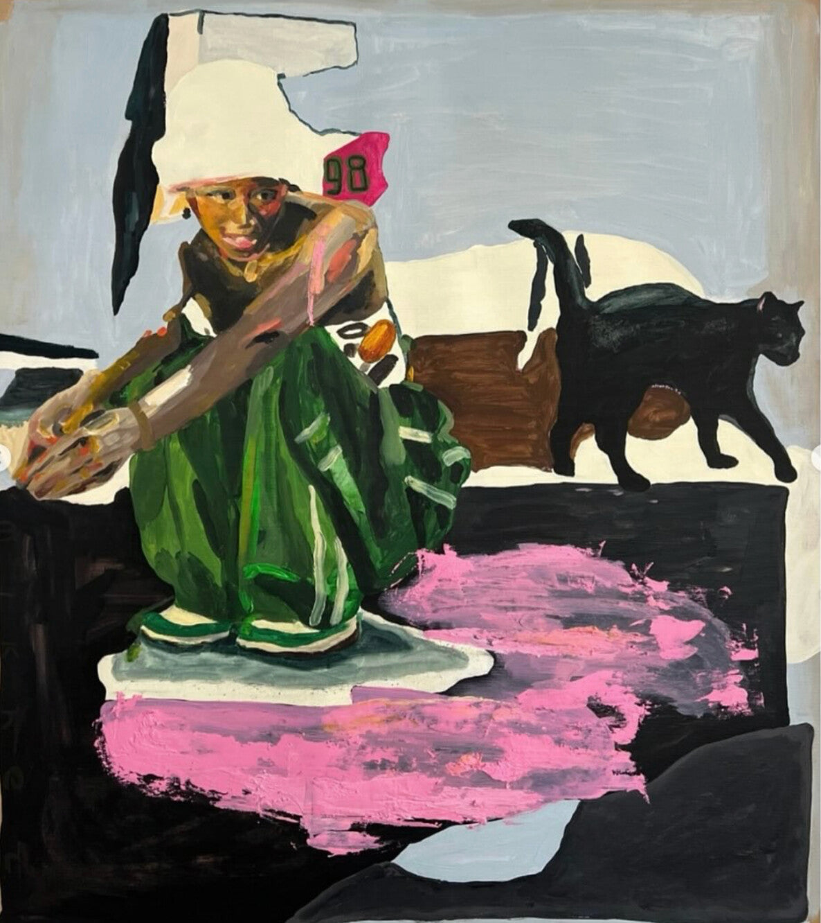 Mykhailo Piskur - Cat, Hide and Seek - Original Artwork