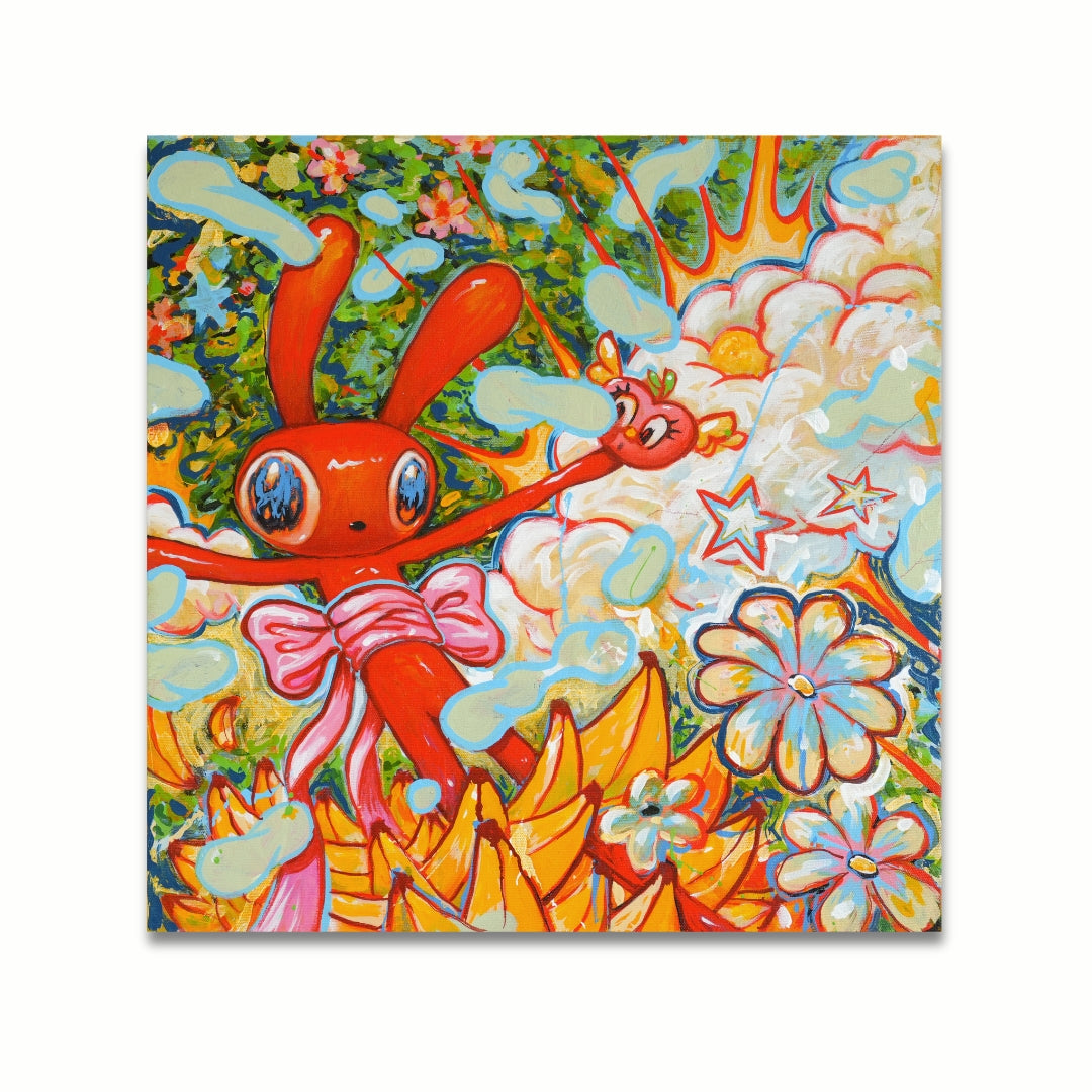 Mila Useche - Adam Catches the Apple - Original Artwork