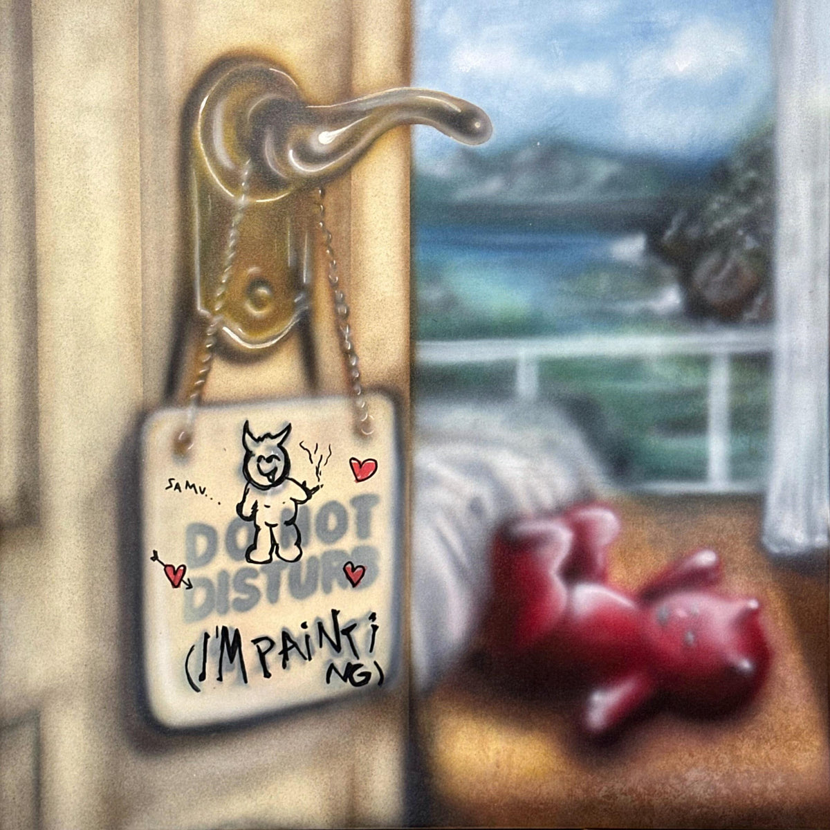 Samuel Almansa - Do Not Disturb (I'm Painting) - Original Artwork